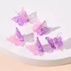 2CM Borboleta Dupla Cor Prendedor de Cabelo tamanho pequeno Prendedor de Cabelo Explosões da Amazonia Prendedor Plástico Prendedor de Franja Grampo de Cabelo Quebrado Prendedor de Cabelo