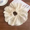 Anel de Cabelo de Malha Dupla Camada Intestino Grosso Estilo Coreano Corda de Cabelo com Sensação de Alta Qualidade Nova Corda de Cabelo Grande para Rabo de Cavalo Feminino