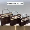 Bolso Kelly para Mujer 2025 Nuevo Bolso Cruzado Mini Bolso Pequeño Bolso con Patrón de Cocodrilo Bolso de Mano Mini Versátil de Alta Gama
