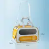 Bolsa de transporte para mascotas, sencilla, cruzada en el pecho, portátil, para gatos, de gran capacidad, ajustable