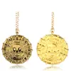 Película Piratas del Caribe Calavera Moneda de Oro Azteca Alrededor Hombres Europeos y Americanos Personalidad Alternativa Collar Joyería