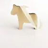 Enfeite Cavalo de Balanço de Madeira Estilo Nórdico Decoração Criativa Pingente Mini Cavalo Decoração de Árvore de Natal Sino Cavalo Feito à Mão