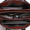 Bolso bandolera con hebilla de comercio exterior, nuevo y brillante, de estilo europeo y americano, para mujer, con estampado de cocodrilo simple y combinable.
