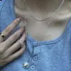 Collar Colgante de Tetera Grande de Diseño de Nicho Coreano Lujo Accesible Cadena Larga Versátil Ajustable para Suéter