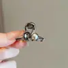 Presilha de Garra Mini Brilhante com Garra de Diamante Estilo Coreano, Piranha Pequena Delicada com Strass para Mechas, Presilha Lateral de Princesa para Mulheres com Pérolas