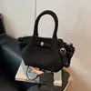 Diseño único bolsa de mano esmerilada 2026 moderna retro bolsa de ala plisada gran capacidad bolso de hombro debajo del brazo
