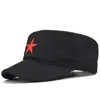 Gorra de Camuflaje para Hombre con Estrella Roja de Cinco Puntas Bordada, Gorra de Béisbol, Sombrilla para Exteriores, Moda, Personalidad, Casual, Gorra de Visera