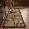 Tapete de Cozinha Transfronteiriço Resistente à Sujeira Antiderrapante Combinação de Duas Peças Tapete de Chão Macio de Lama Diatomácea Absorção de Água Absorção de Óleo Tapete Longo para Pés