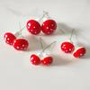 Cogumelo de espuma simulado, mini cogumelo vermelho colorido, acessórios para decoração de Natal, acessórios para micro paisagem, joias