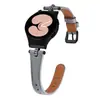 Aplicável para Samsung watch4/5 Pulseira de Couro com Strass em T Perfeito, Embutido, Afinando a Cintura, Pulseira de Couro para Smartwatch