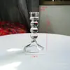 Portavelas de Copa de Cristal con Diamantes Estilo Europeo Portavelas de Cera Clásico Accesorios de Decoración de Escritorio para Restaurante Occidental Boda