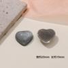 Parche de corazón de melocotón con purpurina de humo de Corea del Sur, accesorios para el cabello hechos a mano, pendientes, pulseras, material al por mayor