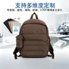 Mochila pequeña informal para mujer, mini, impermeable, de nailon, ligera, acolchada, con relleno de plumón, hecha a medida, de alta calidad