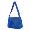 Bolsa de Almacenamiento de Papelería de un Solo Hombro, Bolsa de Playa para Colección de Juguetes de Pegatinas, Malla para Ropa de Niños, Tela de Malla Engrosada Plegable