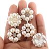 Accesorios para el cabello hechos a mano con forma de corazón de margarita y flor de perla de diamantes de imitación para niños, hebilla de aleación con disco de diamante, accesorios de joyería al por mayor