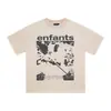 Erd Melancolia Rico Vintage Lavado Estampa Rachada Quadrinhos Waffle Unissex Manga Longa Camiseta Camada Base Tendência