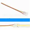 Conector sem Solda para Fita de LED COB 12v24v Conector Rápido para Fita de LED COB Fivela de Canto de Cristal em L