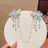 Horquilla de Cadena para la Frente de Niña, Accesorio para el Cabello de Estilo Antiguo, Pinza para el Cabello de Borla Super Hada para Niños, Adorno de Flor para el Cabello, Accesorio para Ropa Tradicional China