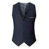 Colete de terno masculino novo, sem passar roupa, primavera e verão, estilo coreano, slim fit, peça única