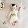 Ropa de Verano de Manga Corta para Bebé Lyser Ropa de Gateo para Bebé Niño Ropa Fina para Bebé Niño Niña Sombrero Camiseta para Recién Nacido