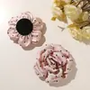 Elegante Francés Lunares Flor de Rosa 3D DIY Dulce Chica Vibe Parte Trasera de la Cabeza Pinza de Garra Accesorios para el Cabello Accesorios para la Ropa