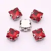 Acessórios de Joias DIY Prontos de Fábrica Diamante de Vidro com Formato Especial Acessórios para Roupas Decoração de Vestido de Noiva Garra D Quadrada Costura à Mão