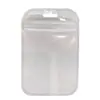 Bolsa Ziplock Bolsa transparente para empaquetar joyas Bolsa para clavícula esmerilada Bolsa plateada perlada Bolsa para aretes Bolsa de plástico Pocket Plus