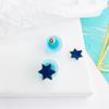 Pendientes de estrella nuevos de estilo coreano, pendientes de dibujos animados lindos de ensueño para niñas, pendientes de bolas de acrílico, pendientes de estrellas de luna