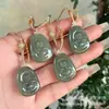Colgante de Jade Natural Hetian de Xinjiang de Paz y Seguridad para Hombres y Mujeres, Colgante de Jade de Buda Guanyin, Venta al por Mayor en Transmisión en Vivo en Stock