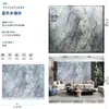 Pared de Fondo de TV de Piedra Sinterizada 1200x2700 Encimera de Piedra Sinterizada Baldosa de Mármol Blanco Veta Continua Piedra Sinterizada al por Mayor