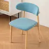 Funda para silla de cuerno de vaca para todas las estaciones, funda para mesa y silla de comedor, funda de protección completa para sillas de madera maciza, funda antipolvo separada para respaldo de silla