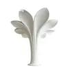 GRG Veia Pétala Arte Coluna Prédio de Escritórios Hall Forma Irregular Simples Coluna Decorativa Superfície Curva Gesso Modelagem