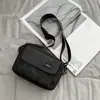 Estilo Coreano Cámara Funcional Bolso Pequeño Bandolera de Moda para Hombre Estilo Japonés Harajuku Color Sólido Bolso de Hombro para Pareja Bolso Casual Retro