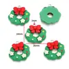 Serie Navideña de Resina DIY Colgante de Papá Noel Regalo Muñeco de Nieve Pulsera Llavero Colgante Decorativo W462