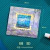 Marcador de página carimbo de arte em metal pintura a óleo Van Gogh Monet preenchimento de cor requintado suporte de livro requintado criativo leitura Prêmio Estudantil