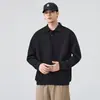 Ropa para Hombre Fengshe / Nueva Sudadera con Sudadera y Cuello Camisero de Manga Larga para Hombre Primavera y Otoño 2026 Sudadera Gruesa de 350g