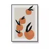 Pintura Decorativa Ins Estilo Nórdico Literaria y Artística Fresca Pequeña Retro Nicho Líneas Abstractas Simple Personaje de Pluma Naranja Pintura Colgante
