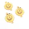 A1088 multicolor opcional 2G retro girasol doble colgante hecho a mano DIY accesorios para joyería al por mayor 50/bolsa