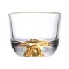 Taza Maestra Jinshan de Estilo Japonés Vaso Transparente Taza de Oro Oculto Taza de Té Kung Fu Creativa Personalizada Taza de Degustación Taza con Vista a la Montaña Taza de Té
