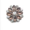Zapatos de Diamante de Vidrio Perforado en Caliente Adhesivos Redondos con Dorso de Flor, Ropa y Sombreros de Flor, Accesorios de Joyería DIY Decorativos Perforados en Caliente con Adhesivo Termofusible en el Dorso