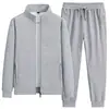 Conjunto de Ropa Deportiva Casual de Moda para Hombre Primavera y Otoño Conjunto de Dos Piezas con Sudadera con Capucha de Cuello Alto y Pantalones Deportivos