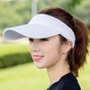 Sombrero de Sol de Verano con Visera Extendida y Parte Superior Abierta para Protección Solar, Sombrero de Moda para Mujer con Cubierta Facial y Visera, Sombrero de Sol Anti-UV