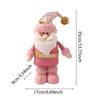 Cross-border Natal Novo Rosa retrátil perna longa tema do Natal boneco de neve velho Elk boneca brinquedo decoração da janela