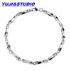 Pulsera de Acero Titanio Banda de Möbius Acero Inoxidable Unisex Cadena Retorcida Nuevo Modelo 2022 Cadena Semilla de Melón Estilo Geométrico de Moda