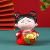 Figurita de Dama Hanfu Estilo Chino Tradicional Dinastía Tang Niña Regalo Cultural y Creativo para Atracciones Turísticas Decoración de Escritorio para el Hogar