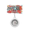 Reloj de Enfermera Transfronterizo, Reloj de Bolsillo para Doctor, Reloj de Silicona Colgante de Dibujos Animados, Hebilla Retráctil de Fácil Extracción, Reloj de Trabajo Médico, Moderno y de Moda