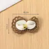 Novos Acessórios de Cabelo Flor de Pérola Renda Cor Contrastante Café com Leite Retro Outono e Inverno Bolsas de Roupa Acessórios DIY
