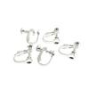 Acessórios para Brinco de Clipe com Parafuso, Ajustável, Indolor, Base Vazia, Pérolas Adesivas, Materiais para Brincos DIY Feitos à Mão, Estilo Coreano