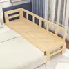 Cama plegable de madera maciza cama empalmada cama ampliada para niños con barandilla individual doble cama de expansión para siesta añadir cama cama lateral para adultos