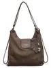 Bolsa Feminina Casual para o Dia a Dia 2026 Outono Novo Estilo Moda Versátil Patchwork Bolsa Transversal Estilo Coreano Color Block Bolsa de Ombro com Corrente